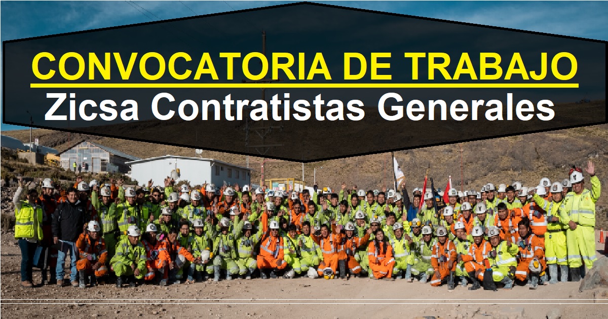 Convocatoria de trabajo zicsa