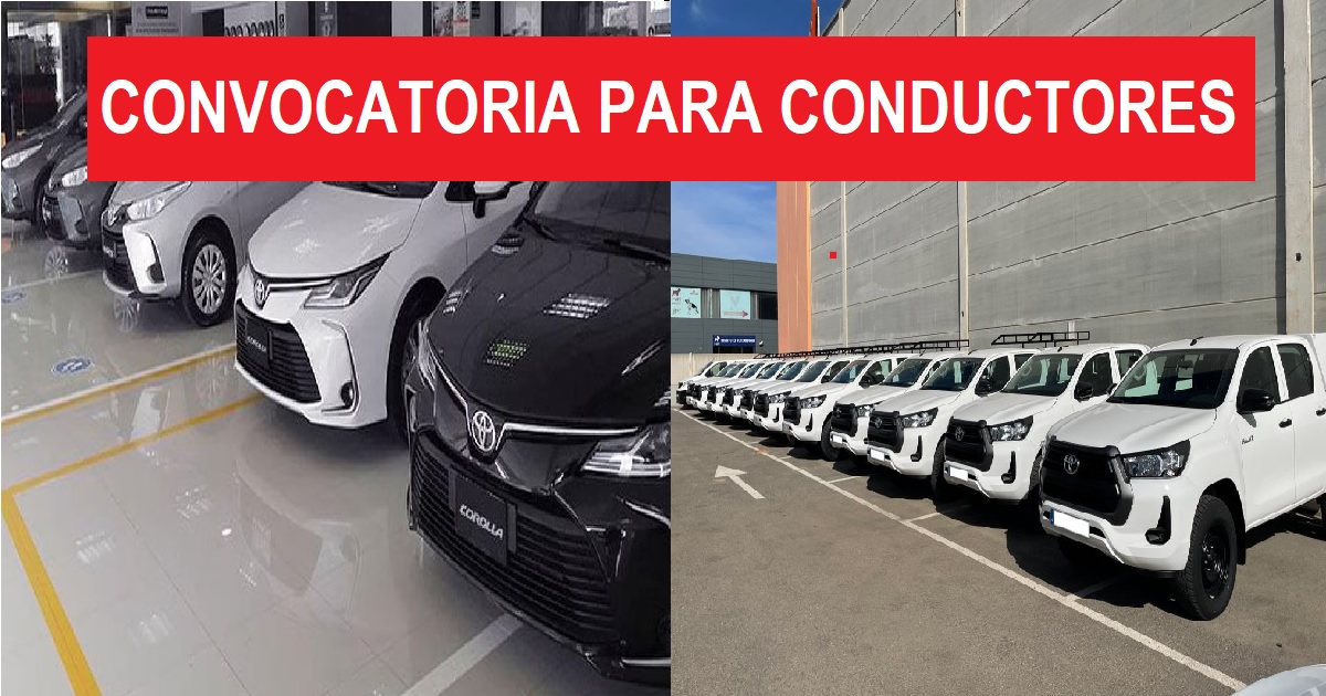 CONVOCATORIA PARA CONDUCTORES
