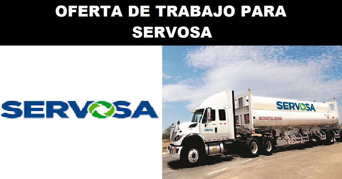 OFERTA DE TRABAJO PARA SERVOSA