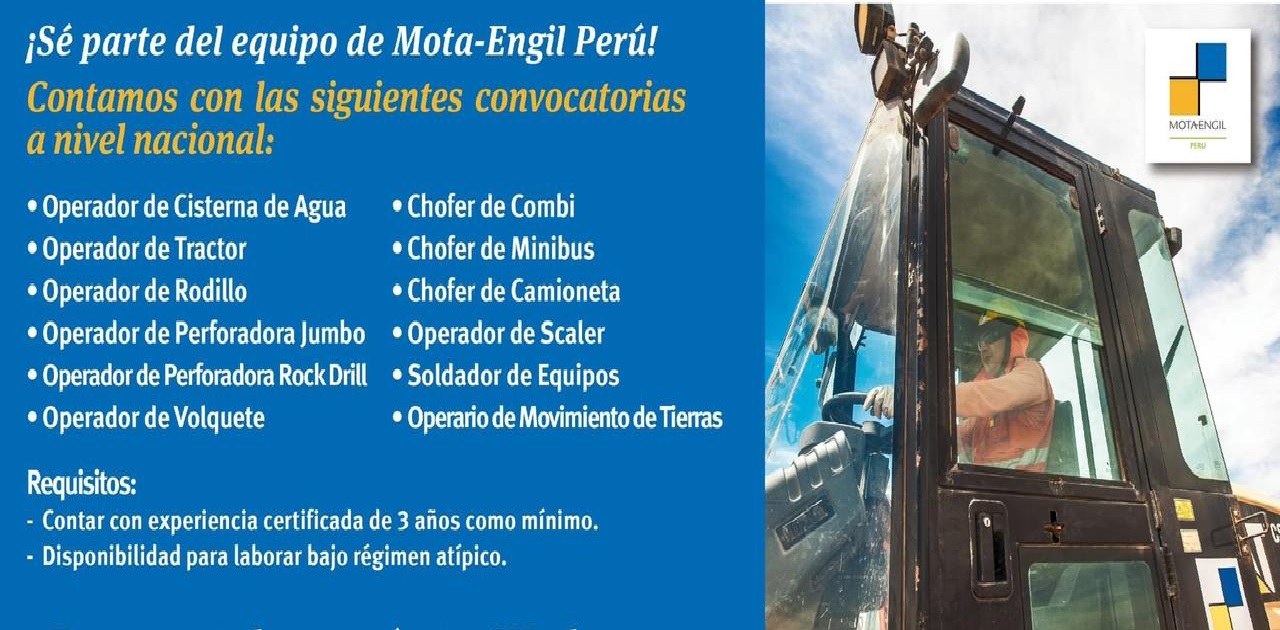 trabajo para Mota-Engil