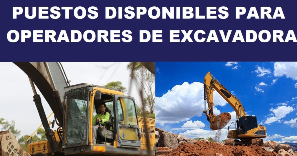 OPERADORES DE EXCAVADORA