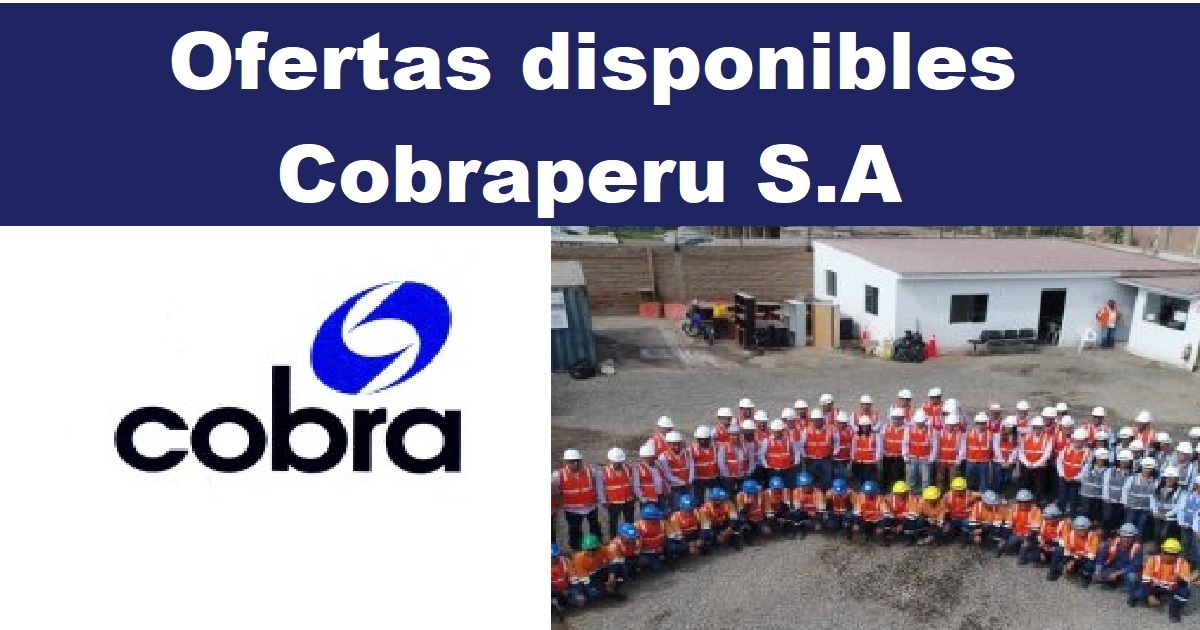 Ofertas disponibles para Cobraperu S.A